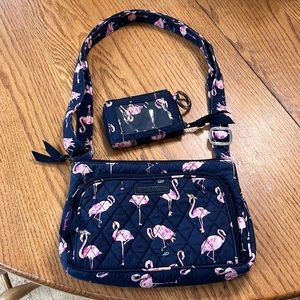 Vera Bradley handbag with matching zip ID case.